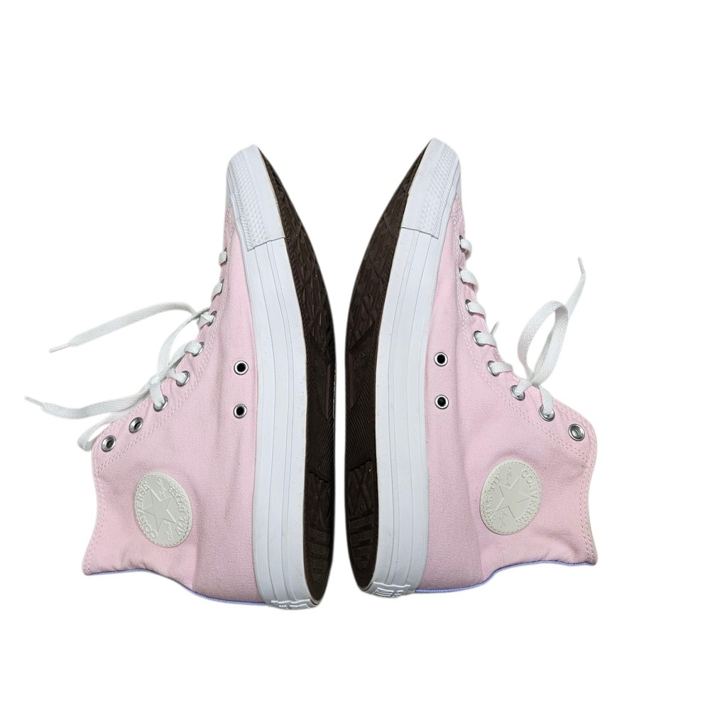 Converse Custom High Top Sneakers Pink Blue Colorblock Mens Size 10.5 - Picture 7 of 10